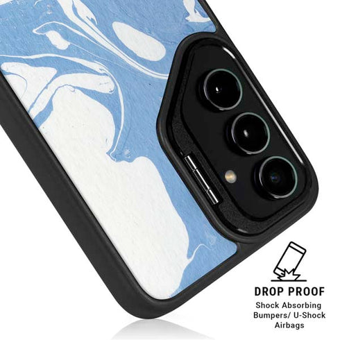 Marbleized Blue Galaxy S24 FE Kickstand Case